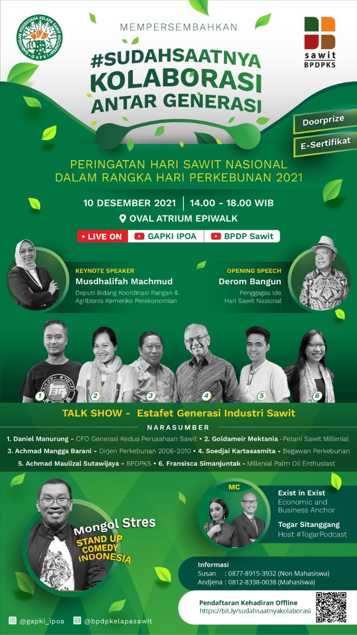 Hari Sawit Nasional akan Diperingati Secara Hybrid
