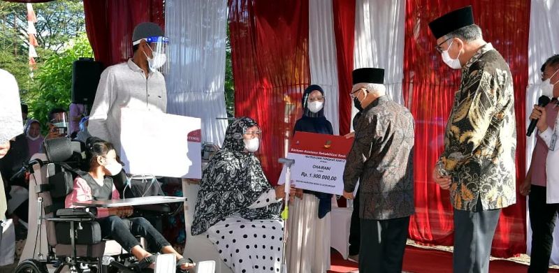 Wapres Datangi Anak Perlindungan Khusus, Bawa BLT Minyak Goreng
